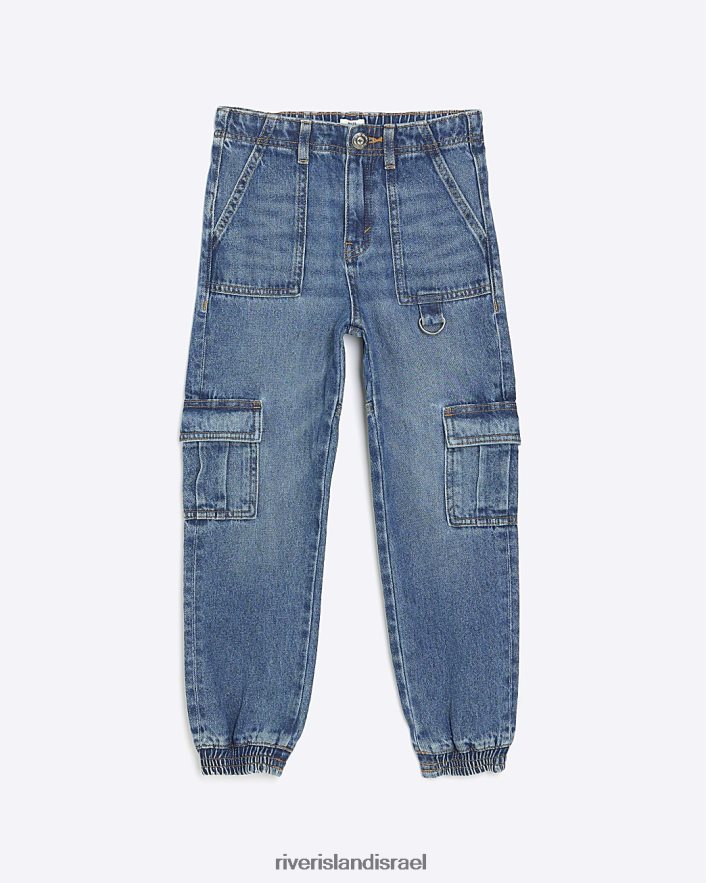 לבוש River Island ג'וגר ג'ינס מטען כְּחוֹל בנות BDZ4086219