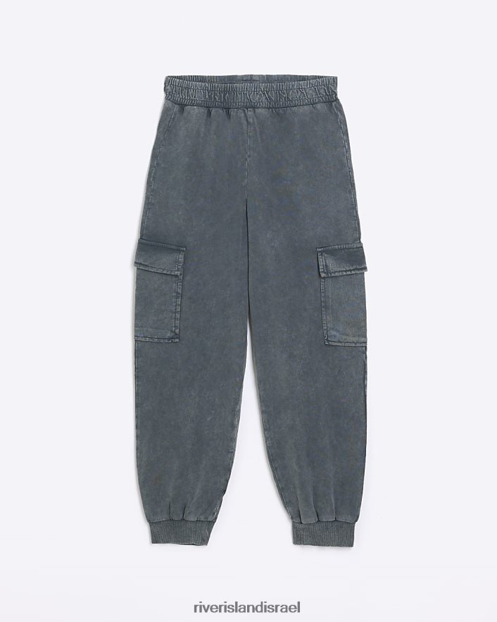 לבוש River Island ג'וגר מטען אפור שטוף בנות BDZ4086242