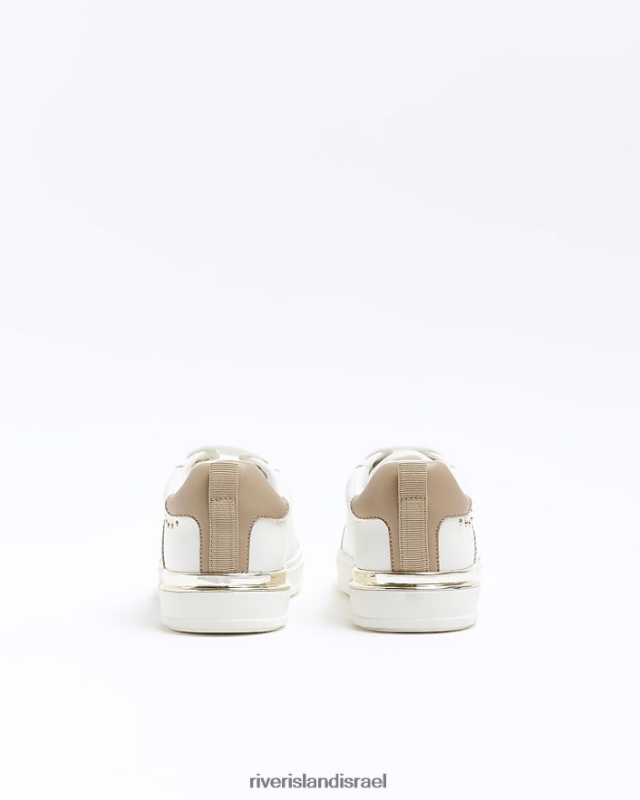 הַנעָלָה River Island מאמנים משובצים לבן בנות BDZ4086278