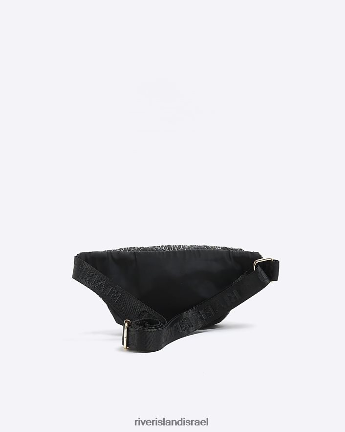 אביזרים River Island תיק מנשא לב רקום שָׁחוֹר בנות BDZ4086300