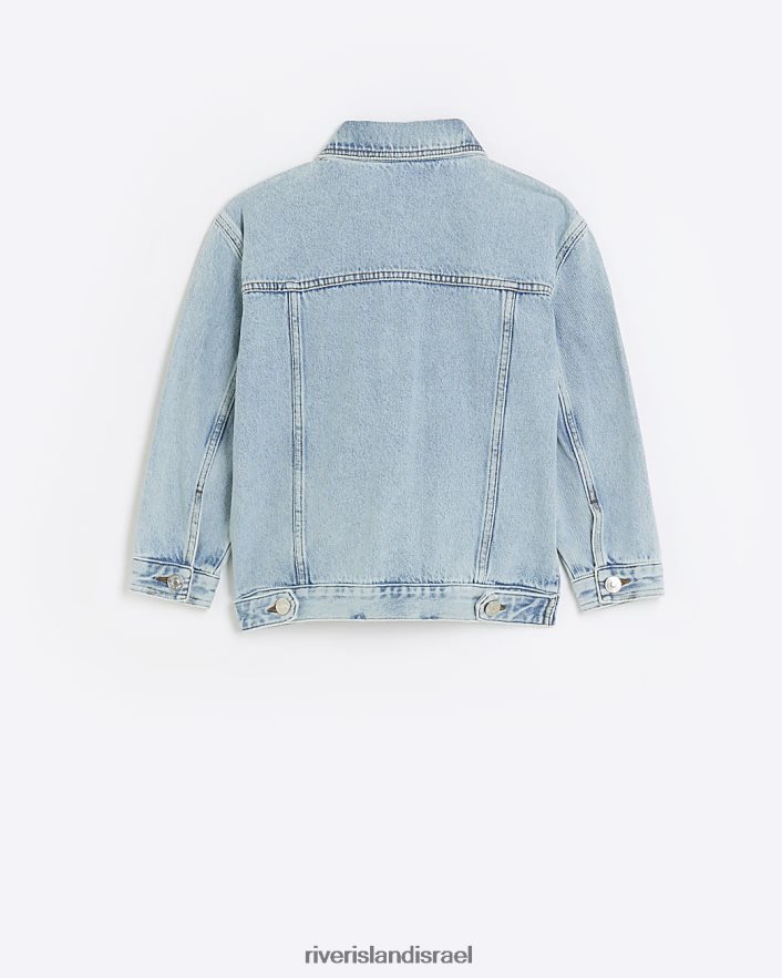 לבוש River Island ג'קט ג'ינס סלסול כְּחוֹל בנות BDZ4086336