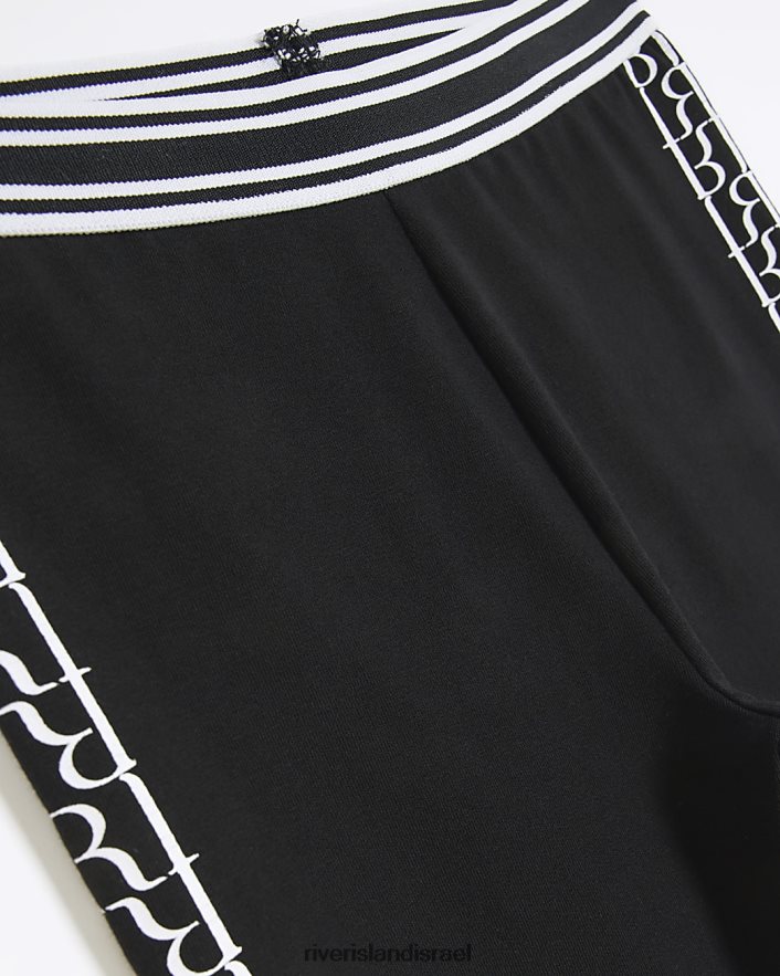 לבוש River Island חותלות פסים מונוגרמה שָׁחוֹר בנות BDZ4086342