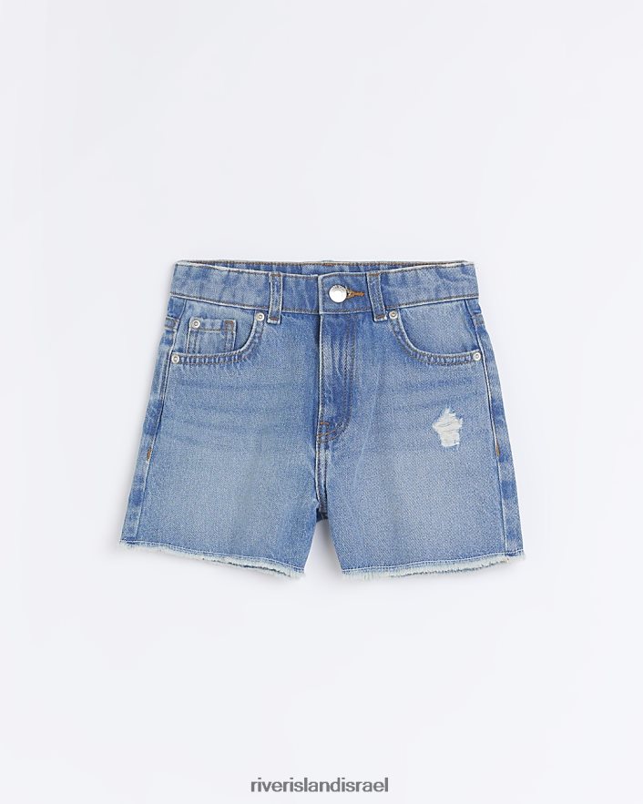 לבוש River Island מכנסי ג'ינס לאמא קצרים כְּחוֹל בנות BDZ4086360