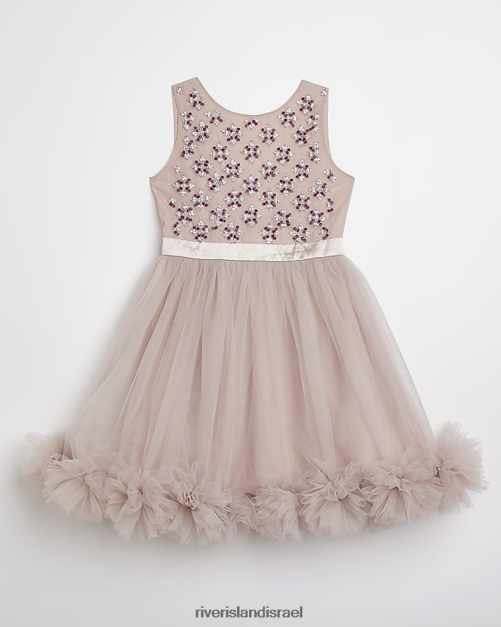 לבוש River Island שמלת טול מעוטרת וָרוֹד בנות BDZ4086380