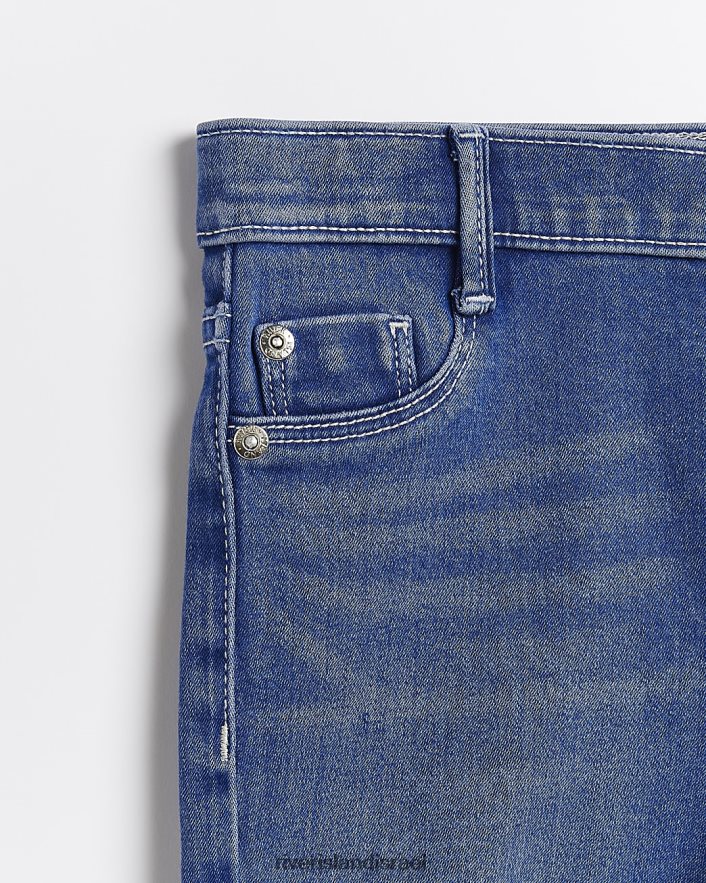 לבוש River Island ג'ינס סקיני ג'ינס קרע מוללי כְּחוֹל בנות BDZ4086388