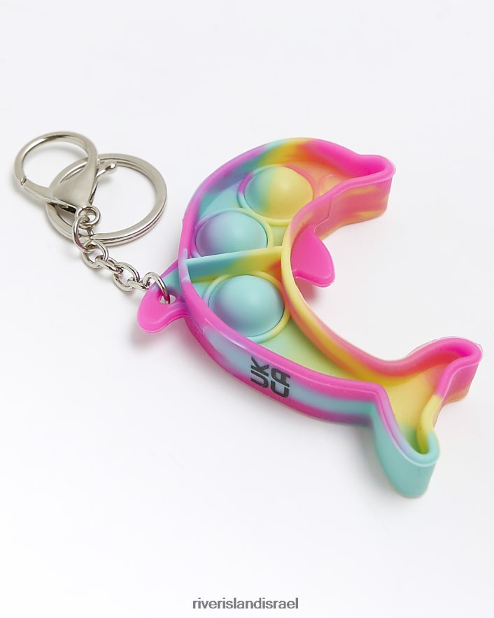 אביזרים River Island מחזיק מפתחות דולפין פידג'ט פופר וָרוֹד בנות BDZ4086448