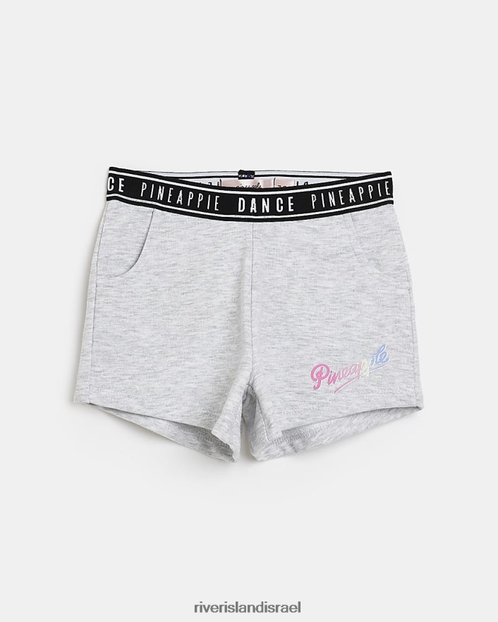 לבוש River Island מכנסי רץ אננס אפור בנות BDZ4086495