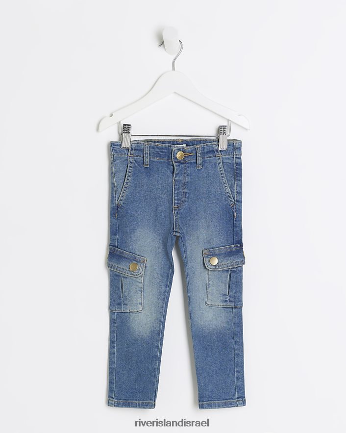 לבוש River Island מג'ינס סקיני בכושר מ"ג קרגו דֵנִים בנות BDZ4086569