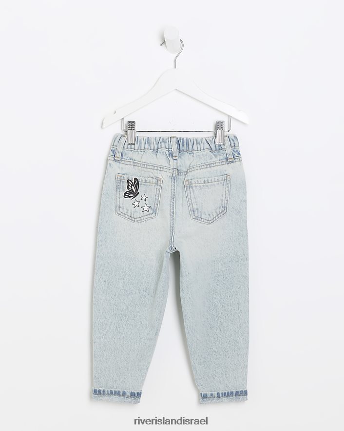 לבוש River Island מג'ינס גרפיטי אמא כְּחוֹל בנות BDZ4086616