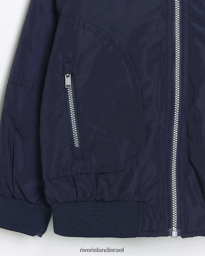 לבוש River Island מעיל מיני בומבר ניילון חיל הים בנים BDZ4086619