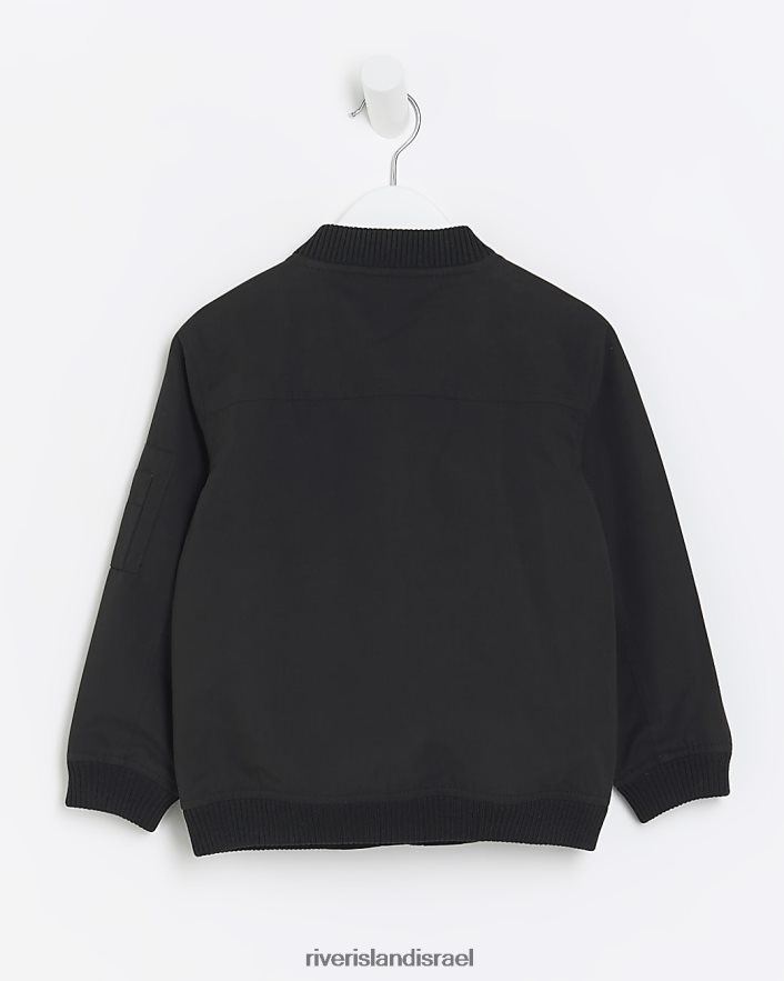 לבוש River Island מיני מעיל בומבר חכם שָׁחוֹר בנים BDZ4086631