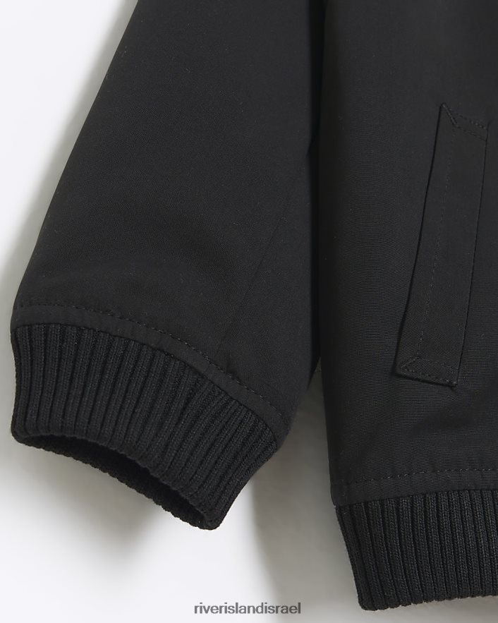 לבוש River Island מיני מעיל בומבר חכם שָׁחוֹר בנים BDZ4086631