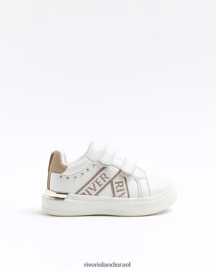 הַנעָלָה River Island מאמנים משובצים מ"ג לבן בנות BDZ4086664