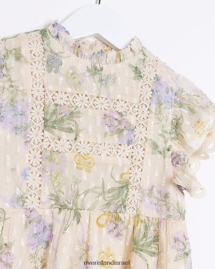 לבוש River Island שמלת שיפון פרחונית מ