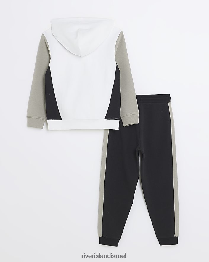 לבוש River Island סט קפוצ'ון וג'וגרים אפור בנים BDZ4086780