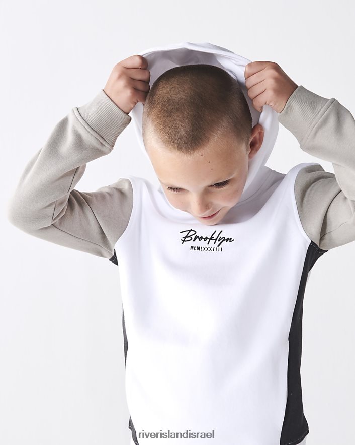 לבוש River Island סט קפוצ'ון וג'וגרים אפור בנים BDZ4086780