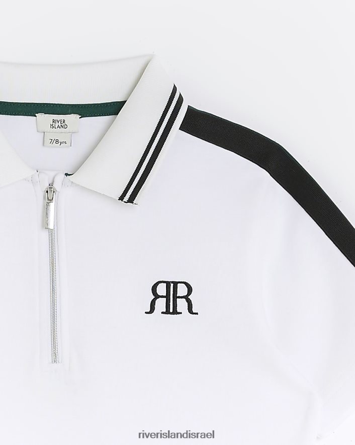 לבוש River Island ב פולו מודבק לבן בנים BDZ4086794
