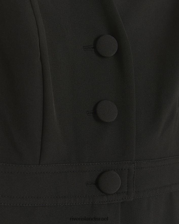 לבוש River Island סרבל בלייזר עם קשת שָׁחוֹר נשים BDZ40868