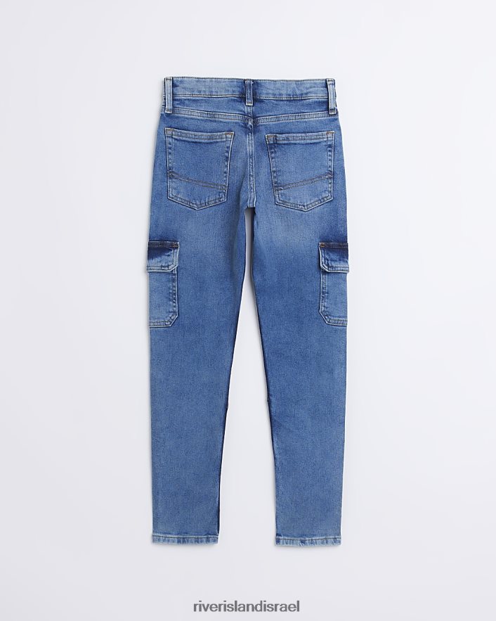 לבוש River Island ג'ינס סקיני ג'ינס עם כיס מטען ג'ינס כְּחוֹל בנים BDZ4086920