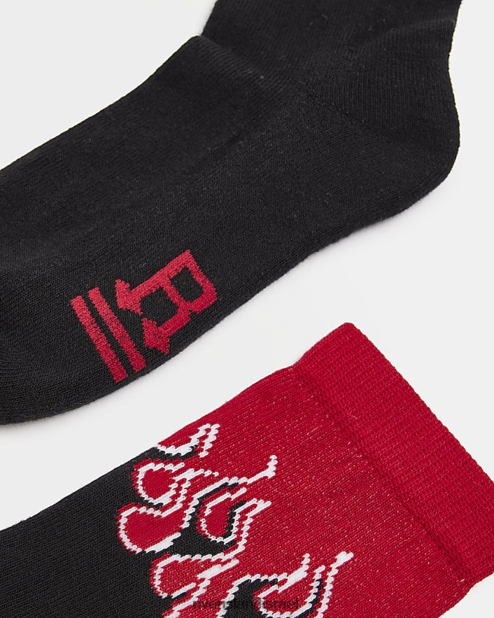 אביזרים River Island ב גרבי להבה אָדוֹם בנים BDZ4086979