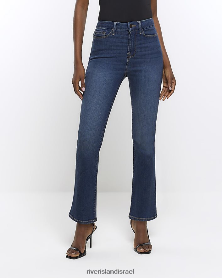 לבוש River Island ג'ינס בגזרת מותן גבוהה כְּחוֹל נשים BDZ408760