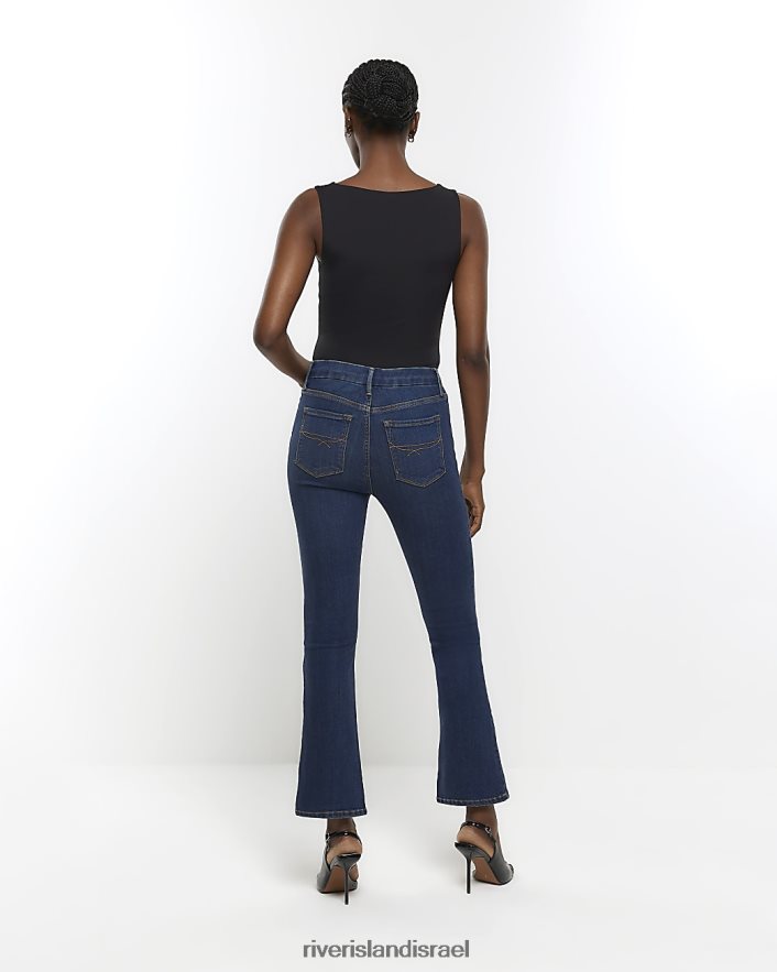לבוש River Island ג'ינס בגזרת מותן גבוהה כְּחוֹל נשים BDZ408760