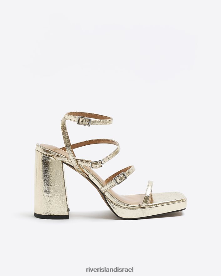 הַנעָלָה River Island סנדלי פלטפורמה עם אבזם זהב נשים BDZ408803