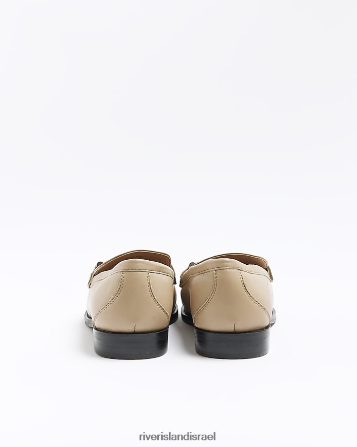 הַנעָלָה River Island מכנסי עור ציצית בז' נשים BDZ408899