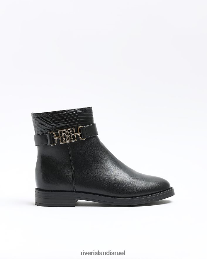 הַנעָלָה River Island מגפי רכיבה שָׁחוֹר נשים BDZ408905