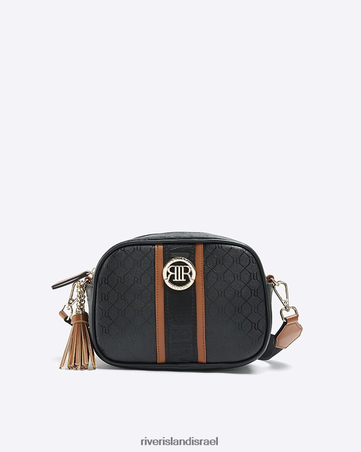 אביזרים River Island תיק מונוגרם מונוגרמי שָׁחוֹר נשים BDZ408934