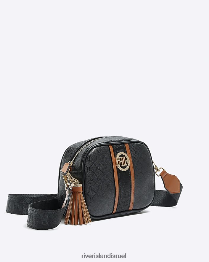 אביזרים River Island תיק מונוגרם מונוגרמי שָׁחוֹר נשים BDZ408934