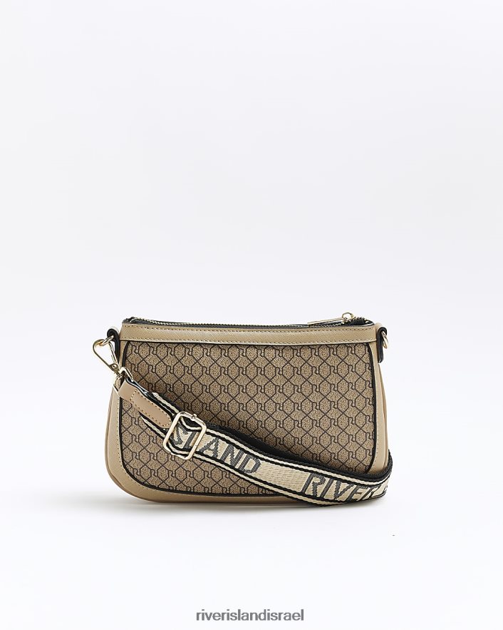 אביזרים River Island תיק וארנק מונוגרמי מונוגרמי בז' נשים BDZ408937