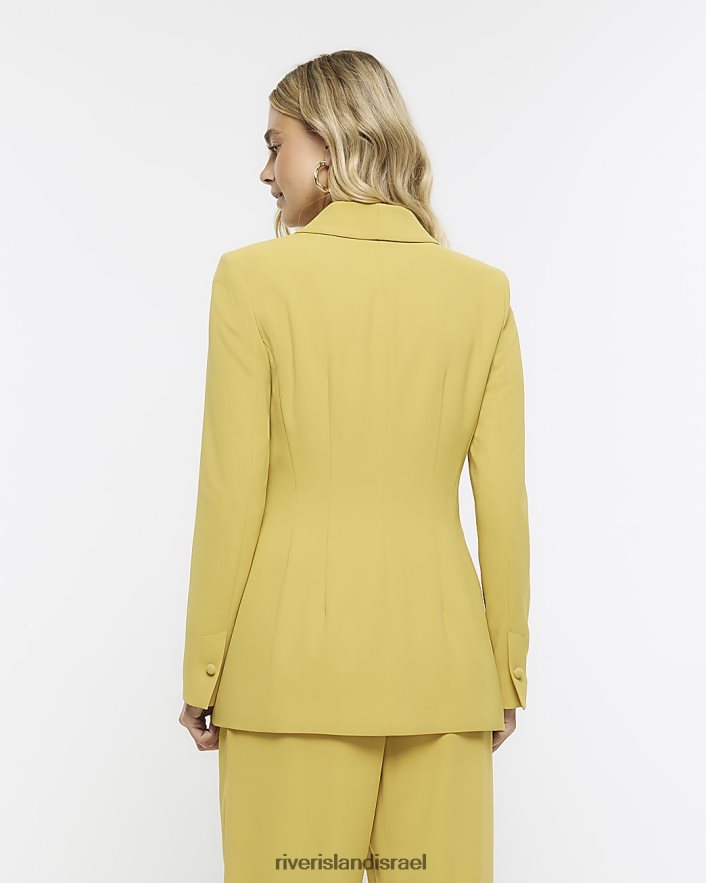 לבוש River Island בלייזר חכם צהוב נשים BDZ408939