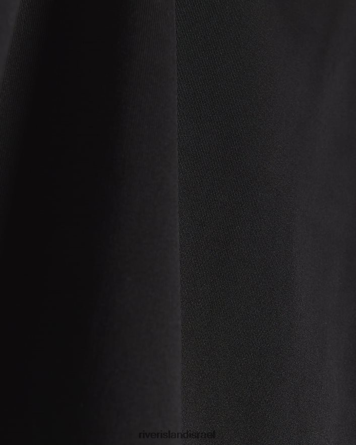 לבוש River Island בגד גוף עם שרוולים ארוכים שָׁחוֹר נשים BDZ40893
