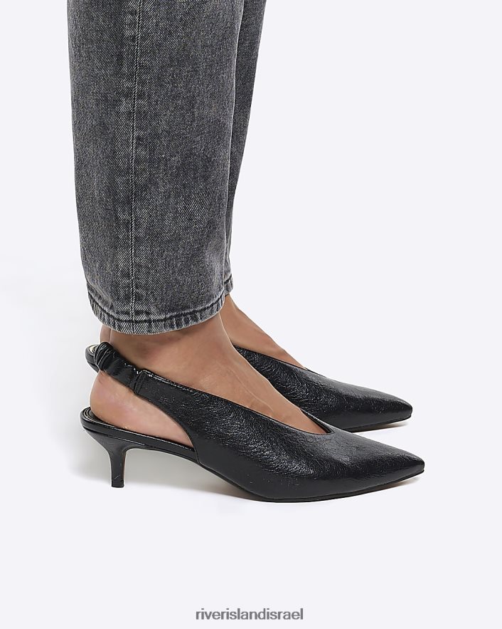 הַנעָלָה River Island נעלי מגרש עם עקבים לחתולים שָׁחוֹר נשים BDZ408975