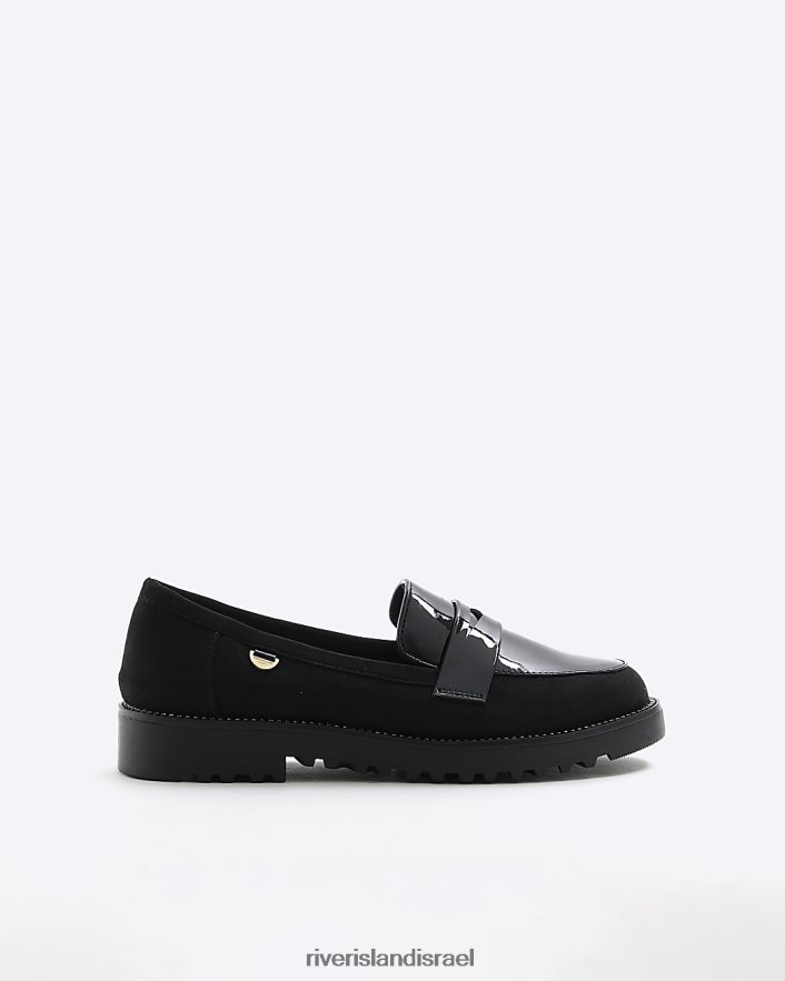 הַנעָלָה River Island לולאות דיטיילד Diamonde שָׁחוֹר נשים BDZ408843