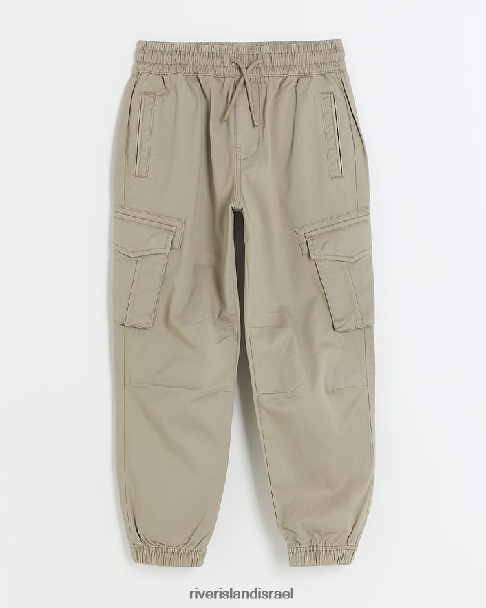 לבוש River Island b מכנסי מטען עם אזיקים אֶבֶן בנים BDZ4083640