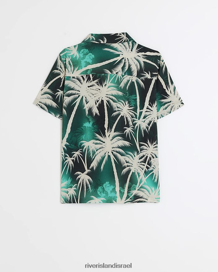 לבוש River Island b חולצת עץ דקל ירוק בנים BDZ4083665