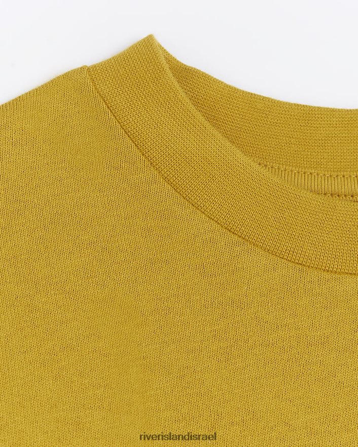 לבוש River Island b חולצת טי גרפית גרפית צהוב בנים BDZ4086784