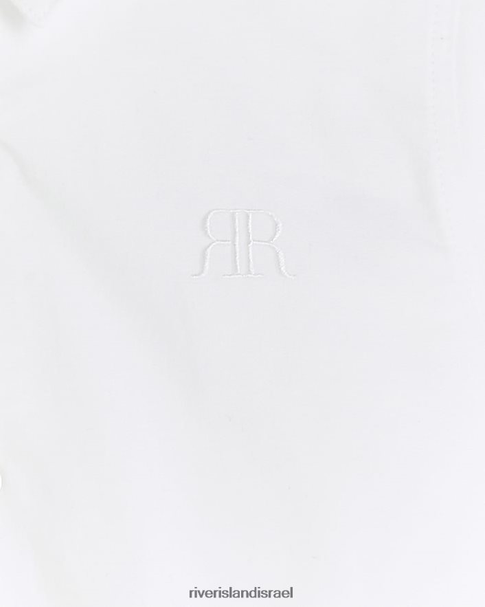 לבוש River Island b חולצת אוקספורד עם שרוולים ארוכים לבן בנים BDZ4086799