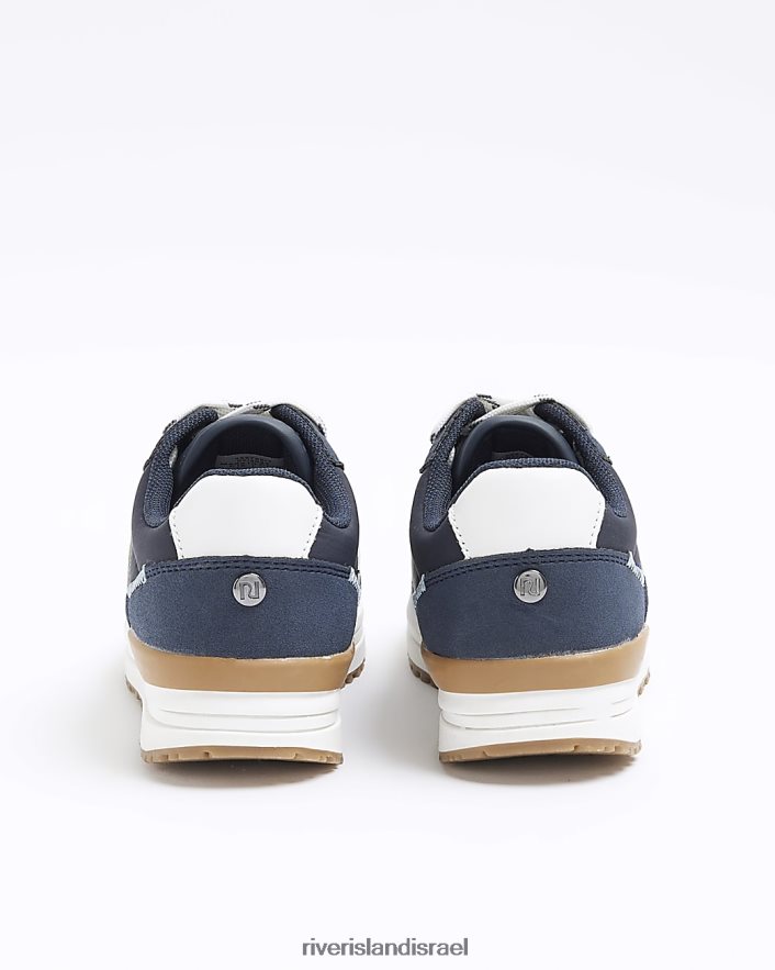 הַנעָלָה River Island b מתאמנים חכמים עם שרוכים חיל הים בנים BDZ4086810