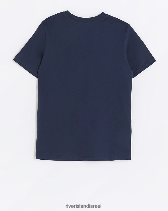 לבוש River Island b חולצת טריקו גרפית של דינוזאור חיל הים בנים BDZ4086823