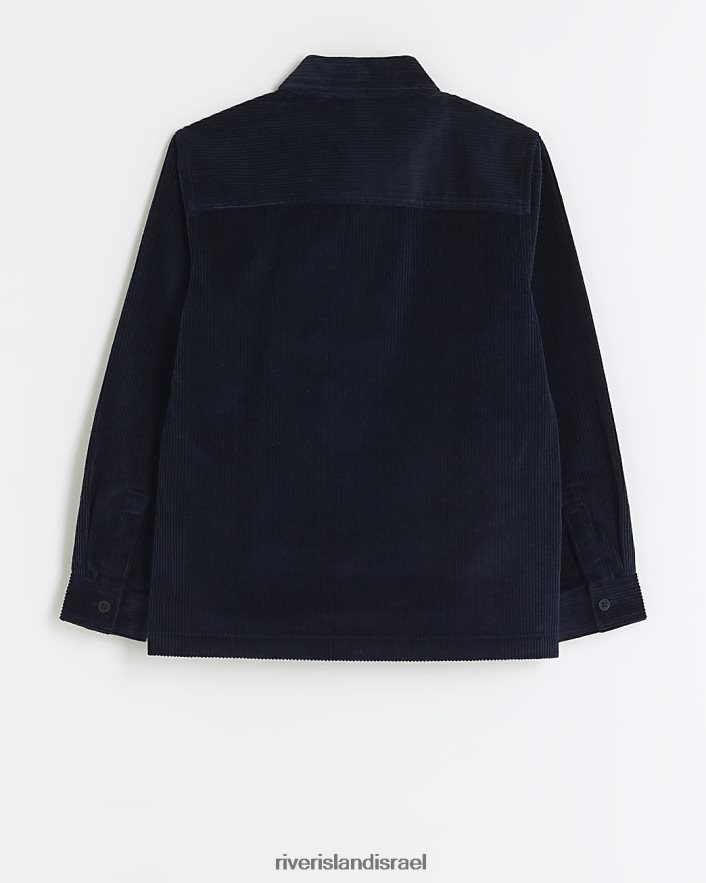לבוש River Island b חולצה עם שרוול ארוך קורדרוי חיל הים בנים BDZ4086826