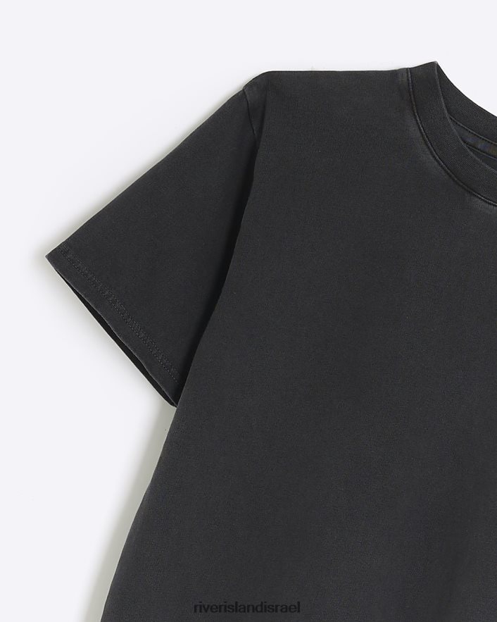 לבוש River Island b חולצה גרפית אפור בנים BDZ4086847