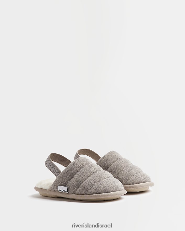 הַנעָלָה River Island b כפכפי צמר קווילטים בז' בנים BDZ4086893