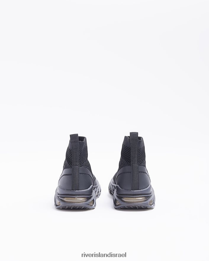 הַנעָלָה River Island מאמני גרביים גבוהים סרוגים b שָׁחוֹר בנים BDZ4086909