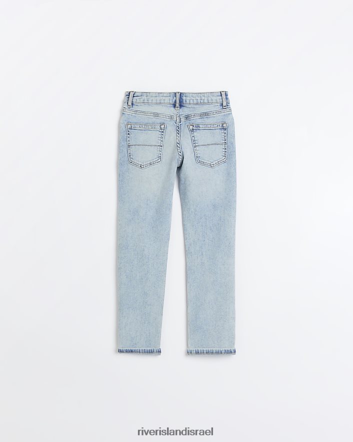 לבוש River Island b כביסה קלה ג'ינס קרעים בגזרה דקיקה כְּחוֹל בנים BDZ4086911