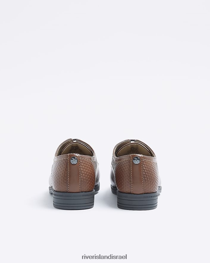 הַנעָלָה River Island b נעלי נקודה בולטות חום בנים BDZ4086912