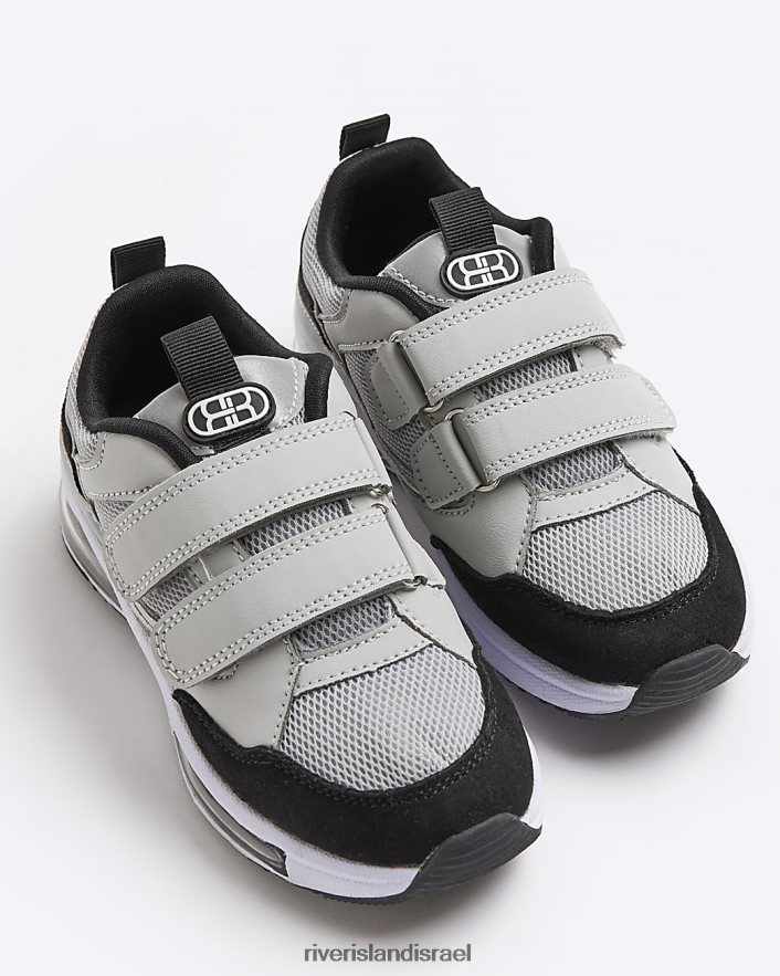 הַנעָלָה River Island b נעלי בועות סקוטש אפור בנים BDZ4086922