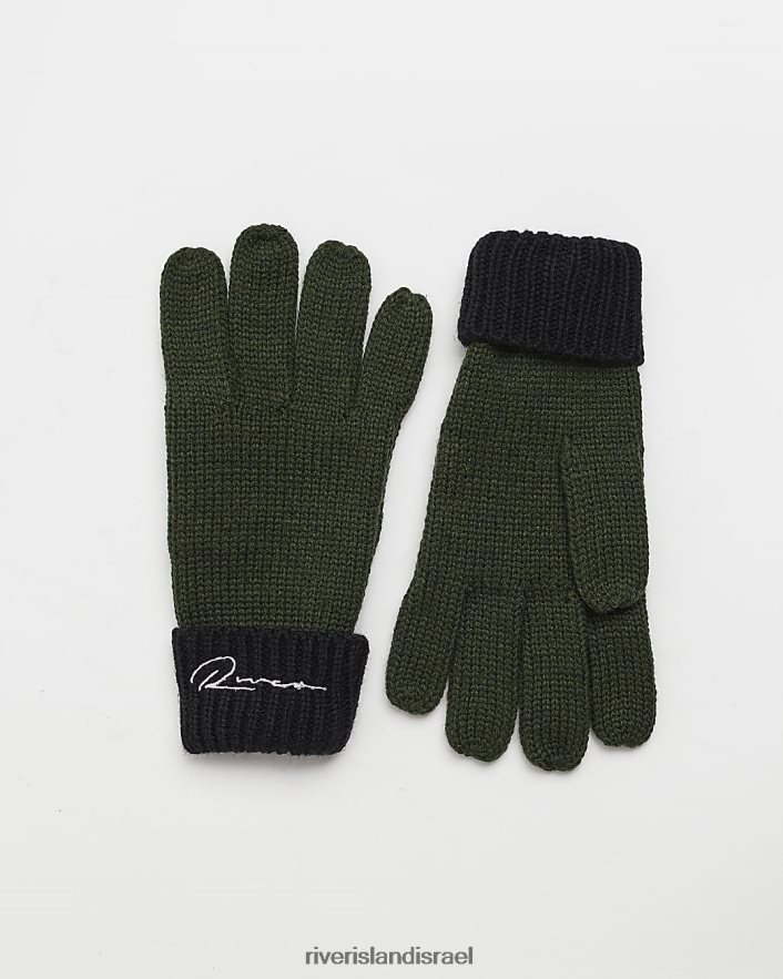 אביזרים River Island b כפפות סרוגות בכבלים חָקִי בנים BDZ4086956